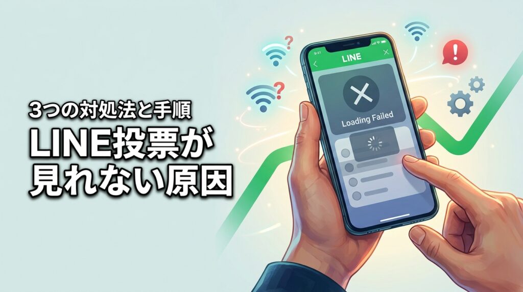 LINE投票機能が閲覧できない3つの原因と対処方法！メンバー制限を解く手順